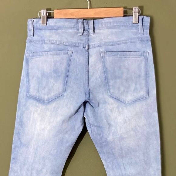 DECOY MOTO NWOT Skinny high rise distressed light wash jeans 32W - Picture 4 of 8